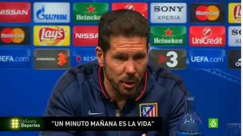 Simeone en rueda de prensa Simeone en rueda de prensa