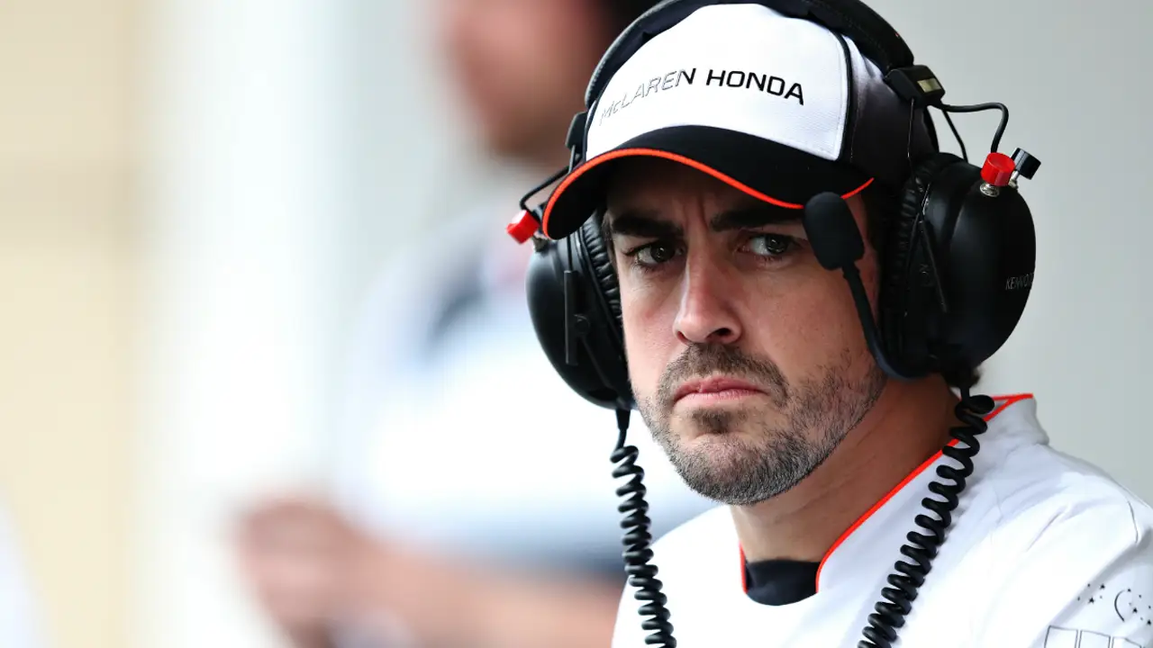 Fernando Alonso, durante el GP de Baréin