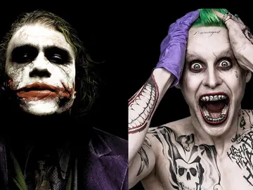 Los Jokers de Heath Ledger y Jared Leto Los Jokers de Heath Ledger y Jared Leto
