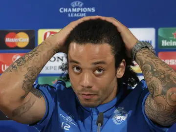 Marcelo, durante la rueda de prensa Marcelo, durante la rueda de prensa