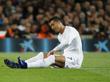 Cristiano Ronaldo, durante el Clásico