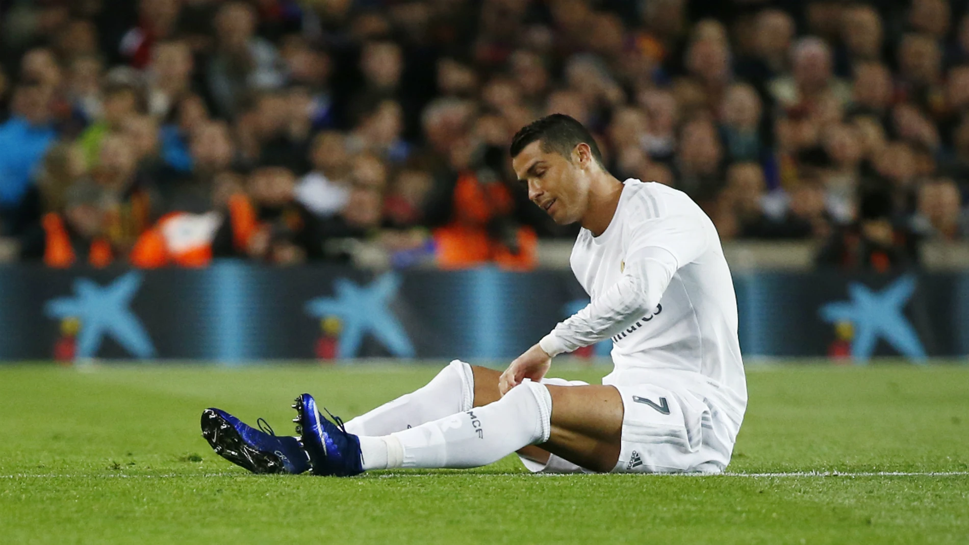 Cristiano Ronaldo, durante el Clásico Cristiano Ronaldo, durante el Clásico