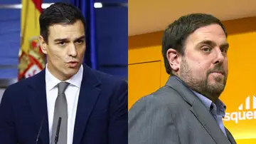Pedro Sánchez y Oriol Junqueras Pedro Sánchez y Oriol Junqueras