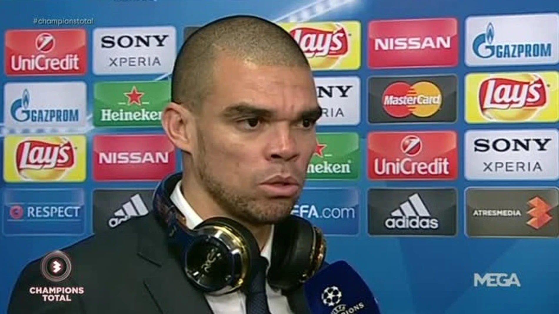 Pepe, tras el partido contra el Wolfsburgo Pepe, tras el partido contra el Wolfsburgo