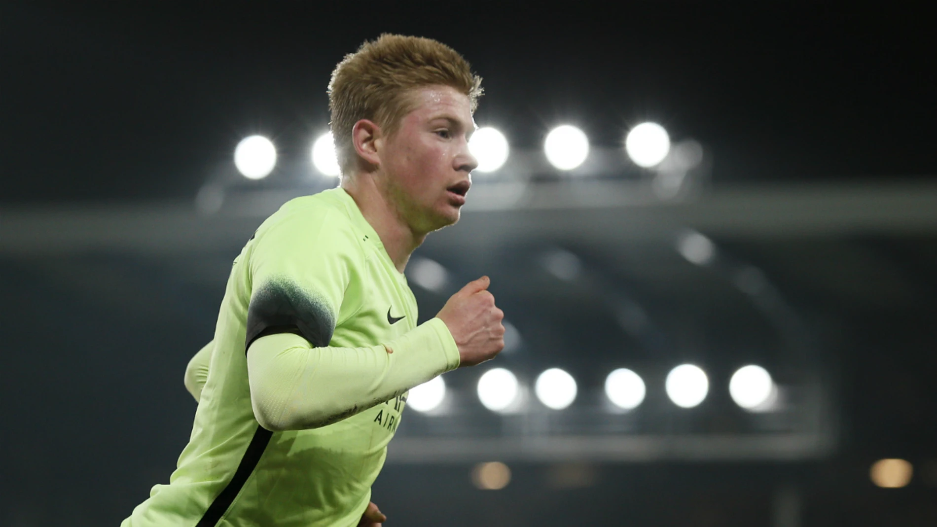Kevin De Bruyne, durante un partido con el Manchester City Kevin De Bruyne, durante un partido con el Manchester City