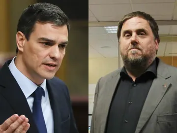 Pedro Sánchez y Oriol Junqueras Pedro Sánchez y Oriol Junqueras