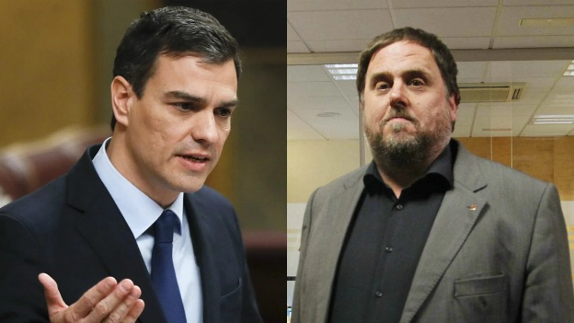 Pedro Sánchez y Oriol Junqueras Pedro Sánchez y Oriol Junqueras