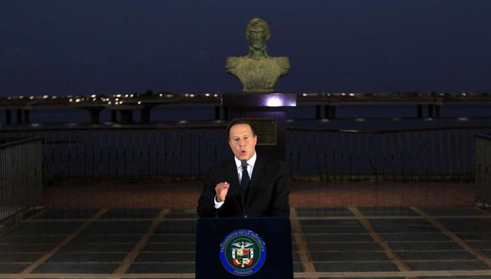 El presidente panameño, Juan Carlos Varela