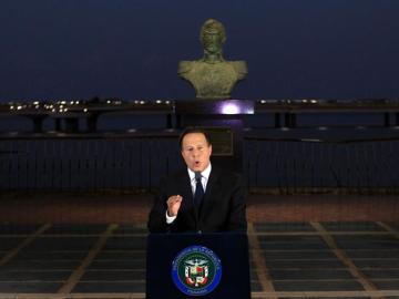 El presidente panameño, Juan Carlos Varela