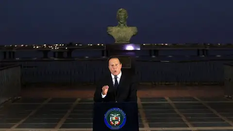 El presidente panameño, Juan Carlos Varela El presidente panameño, Juan Carlos Varela