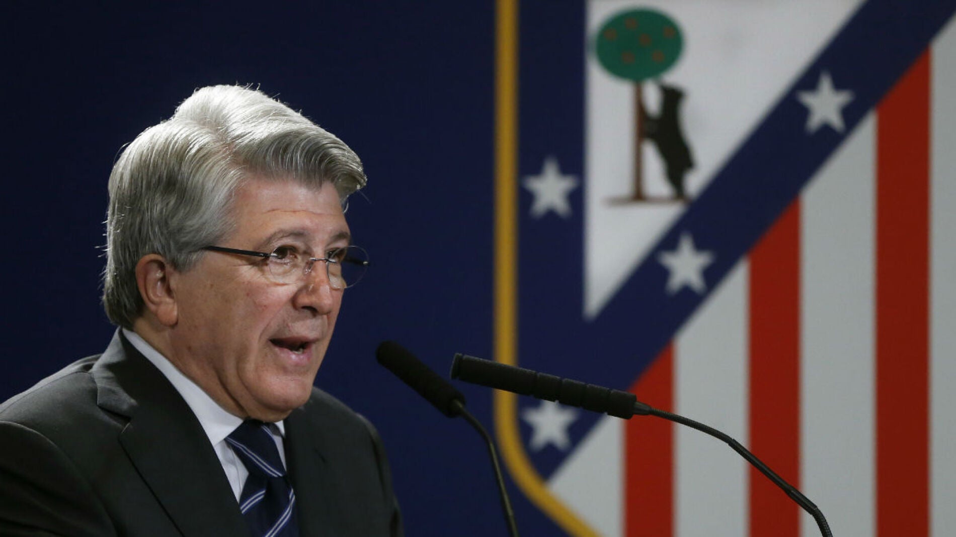 Enrique Cerezo, presidente del Atl&eacute;tico de Madrid
