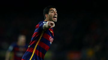 Luis Suárez, en un partido del FC Barcelona