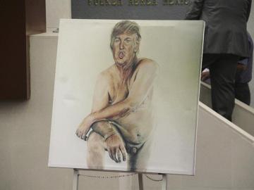 Pintura de Donald Trump