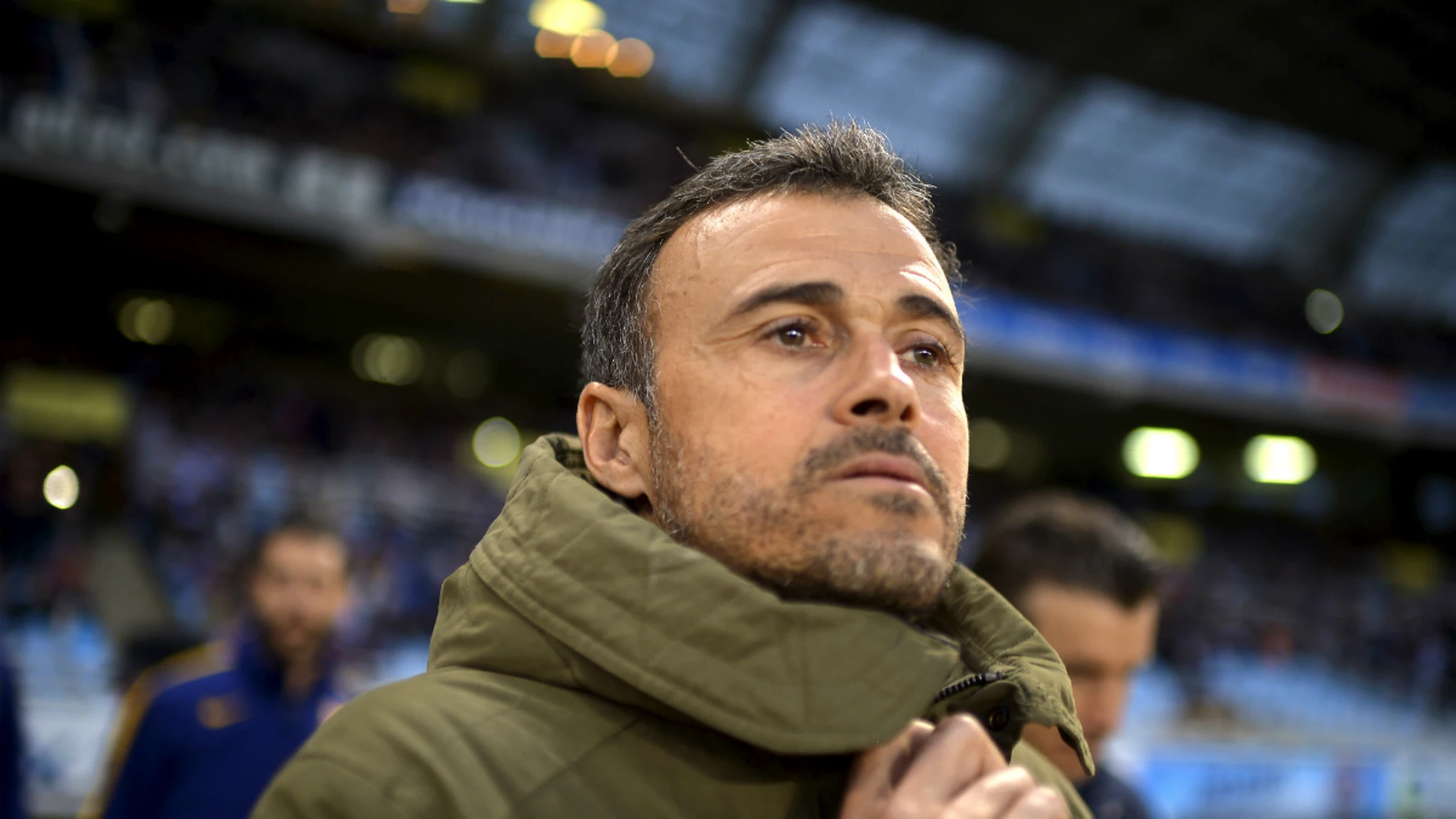 Luis Enrique, en la banda de Anoeta Luis Enrique, en la banda de Anoeta
