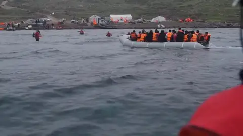 Imagen de refugiados en el mar Egeo (Archivo) Imagen de refugiados en el mar Egeo (Archivo)