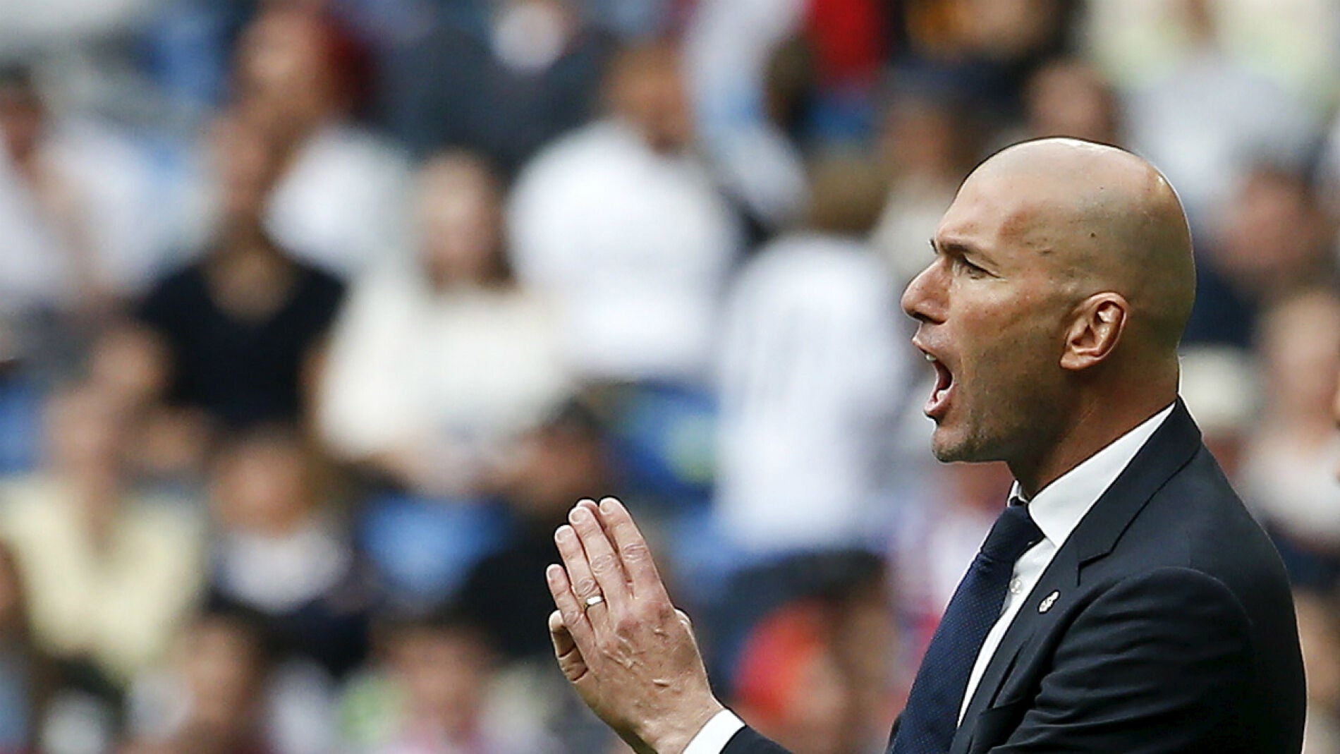 Zinedine Zidane, durante el partido contra el Eibar