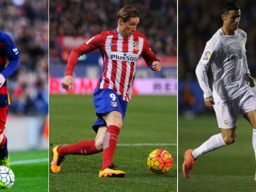 Messi, Torres y Cristiano