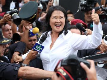 La candidata presidencial peruana por el partido Fuerza Popular, Keiko Fujimori