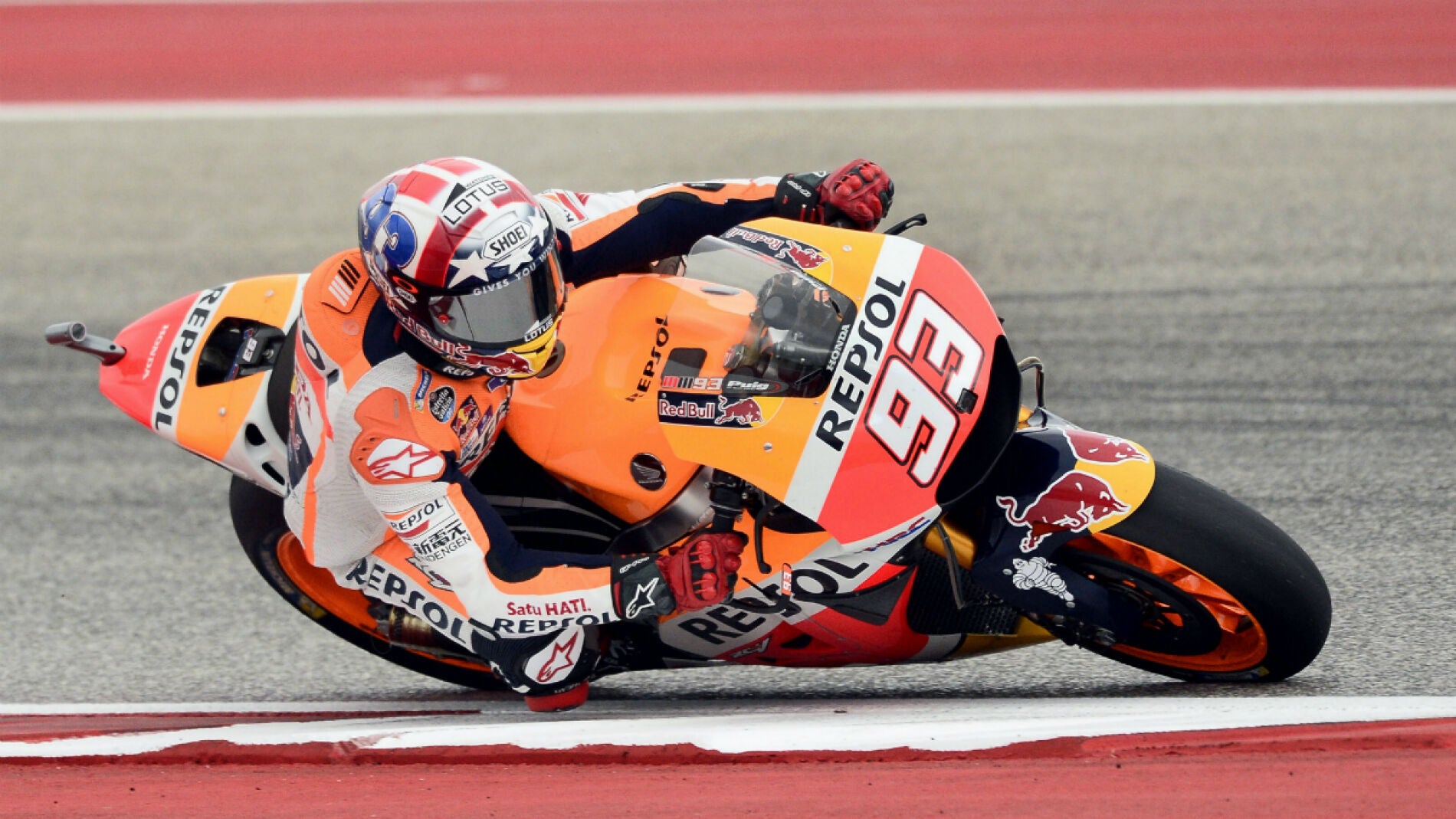 Marc M&aacute;rquez, durante la carrera del GP de Las Am&eacute;ricas