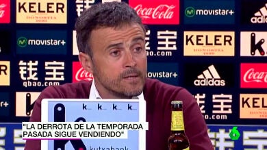 Las ruedas de prensa de Luis Enrique antes y después del partido en Anoeta