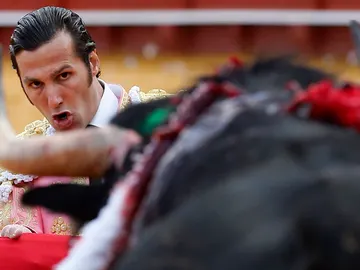 matador de toros David Mora en el primero de su lote matador de toros David Mora en el primero de su lote