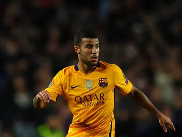 Rafinha Alcántara en un partido con el Barcelona Rafinha Alcántara en un partido con el Barcelona