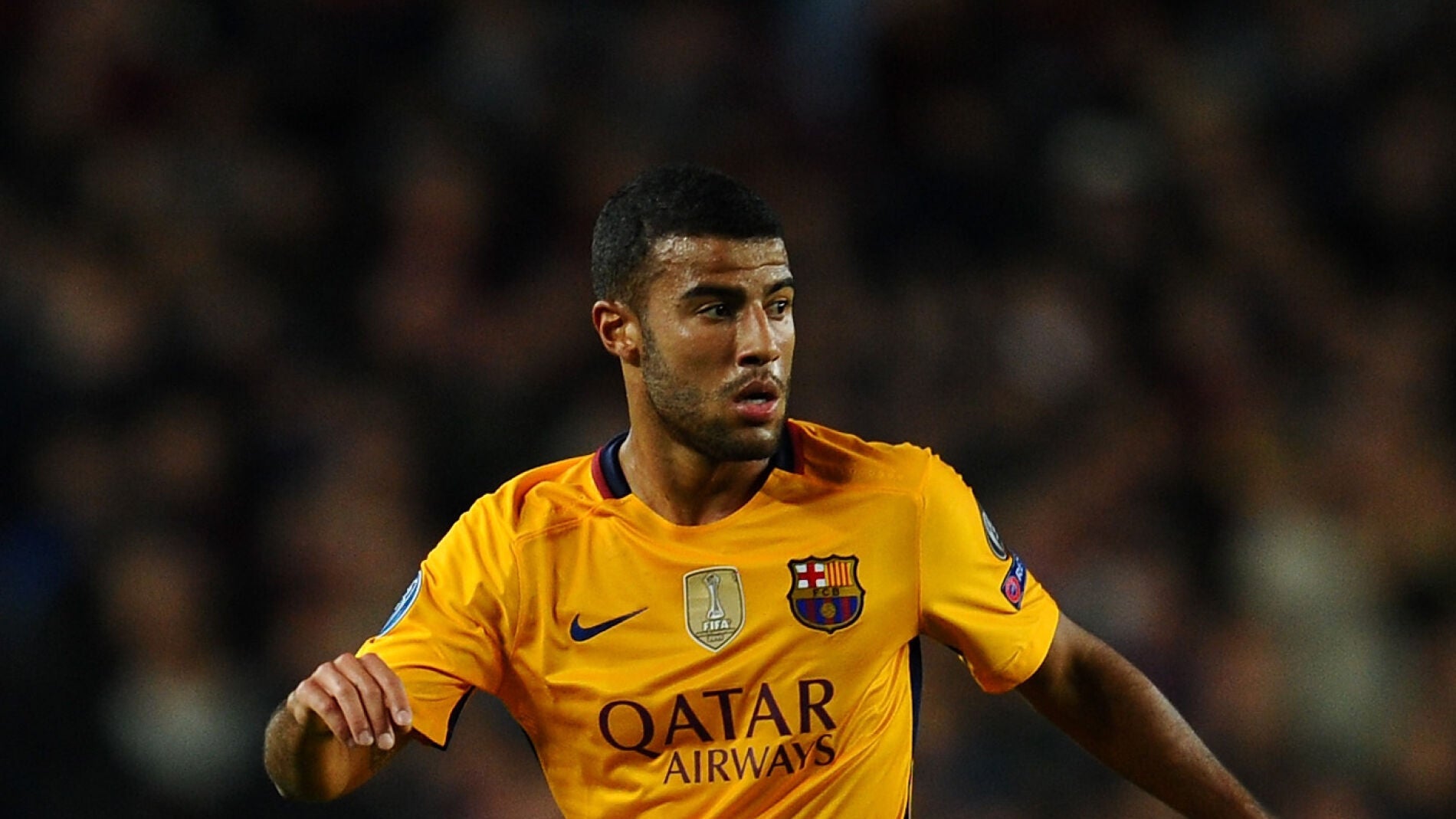 Rafinha Alc&aacute;ntara en un partido con el Barcelona