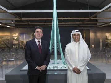 Emaar Mohamed Alabbar con Santiago Calatrava