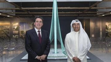 Emaar Mohamed Alabbar con Santiago Calatrava