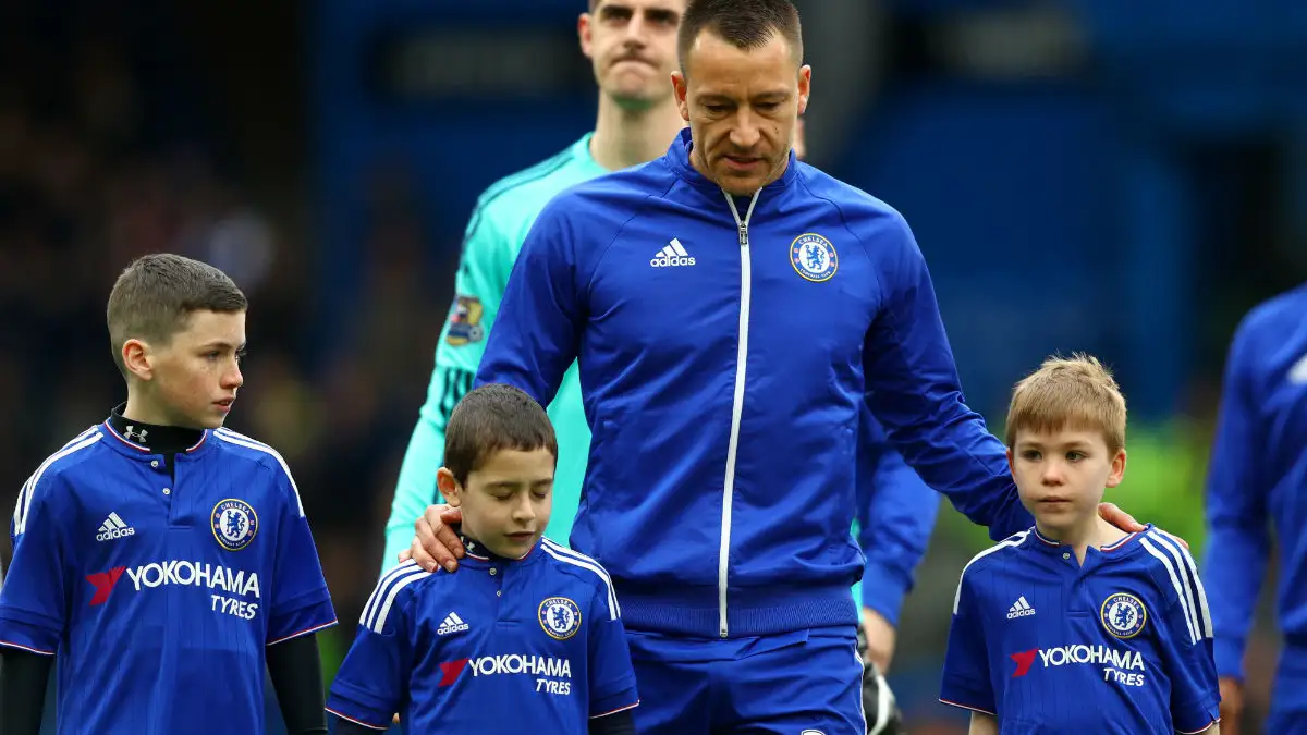 John Terry, antes de un partido del Chelsea John Terry, antes de un partido del Chelsea