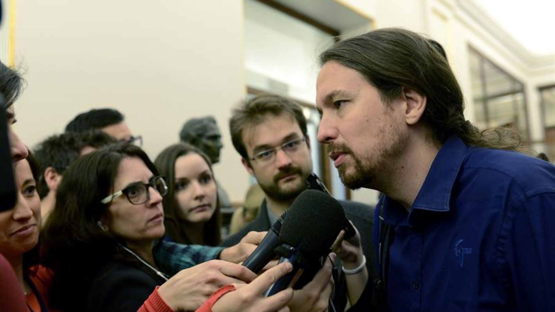 El l&iacute;der de Podemos, Pablo Iglesias