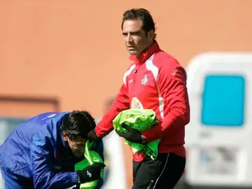 Juan Eduardo Esnaider en su antigua etapa en el Getafe Juan Eduardo Esnaider en su antigua etapa en el Getafe