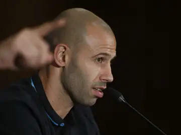 Mascherano, en rueda de prensa Mascherano, en rueda de prensa