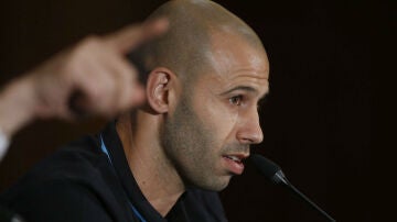 Mascherano, en rueda de prensa