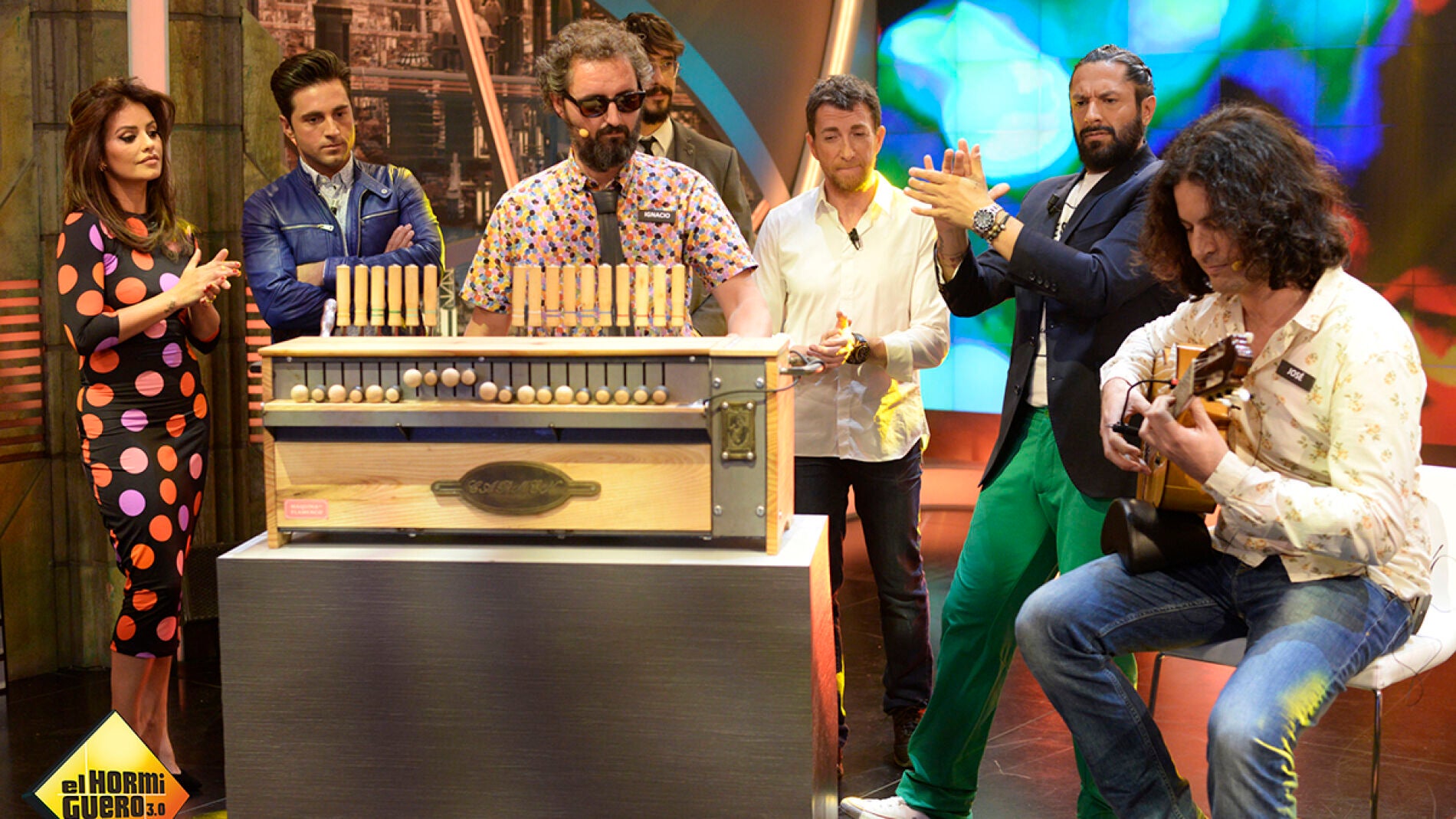 M&oacute;nica Cruz, Bustamante y Rafael Amargo en 'El Hormiguero 3.0'