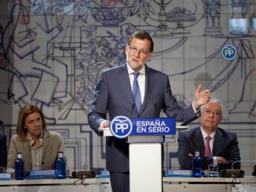 Mariano Rajoy durante un acto
