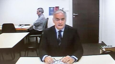Esteban Gonz&aacute;lez Pons durante su declaraci&oacute;n