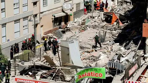 El edificio derrumbado en Tenerife El edificio derrumbado en Tenerife