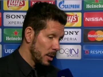 Simeone tras el partido de Champions ante el Barça Simeone tras el partido de Champions ante el Barça