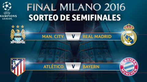 Manchester City - Real Madrid y Atl&eacute;tico - Bayern