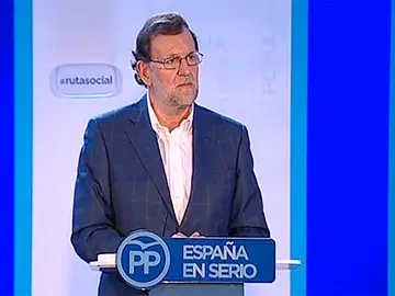 Mariano Rajoy en su intervención en un acto en Zaragoza Mariano Rajoy en su intervención en un acto en Zaragoza