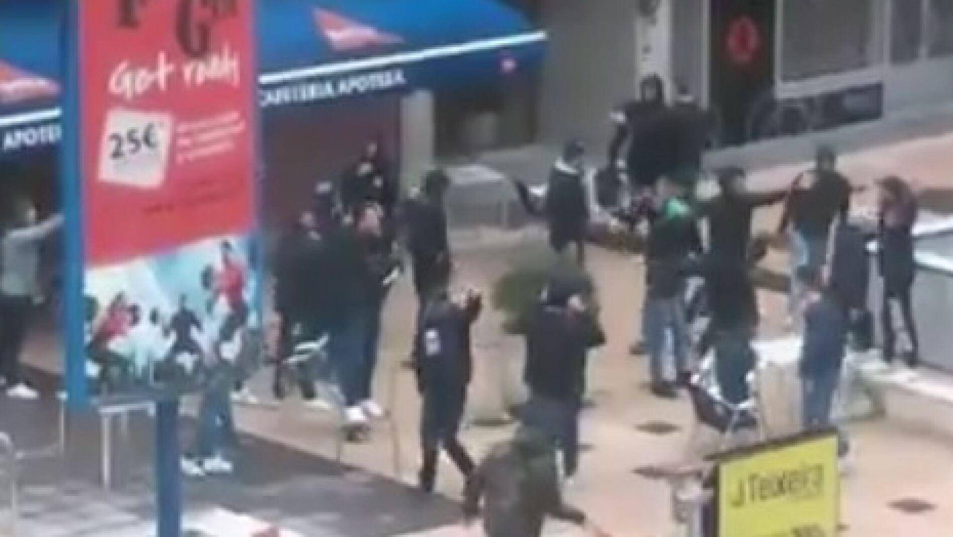 Pelea entre hinchas del Celta y el Betis