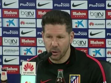 Simeone, en rueda de prensa Simeone, en rueda de prensa