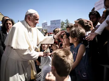 El Papa Francisco visita la isla griega de Lesbos El Papa Francisco visita la isla griega de Lesbos