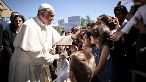 El Papa Francisco visita la isla griega de Lesbos