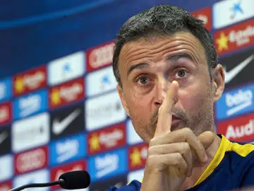 Luis Enrique, en rueda de prensa Luis Enrique, en rueda de prensa