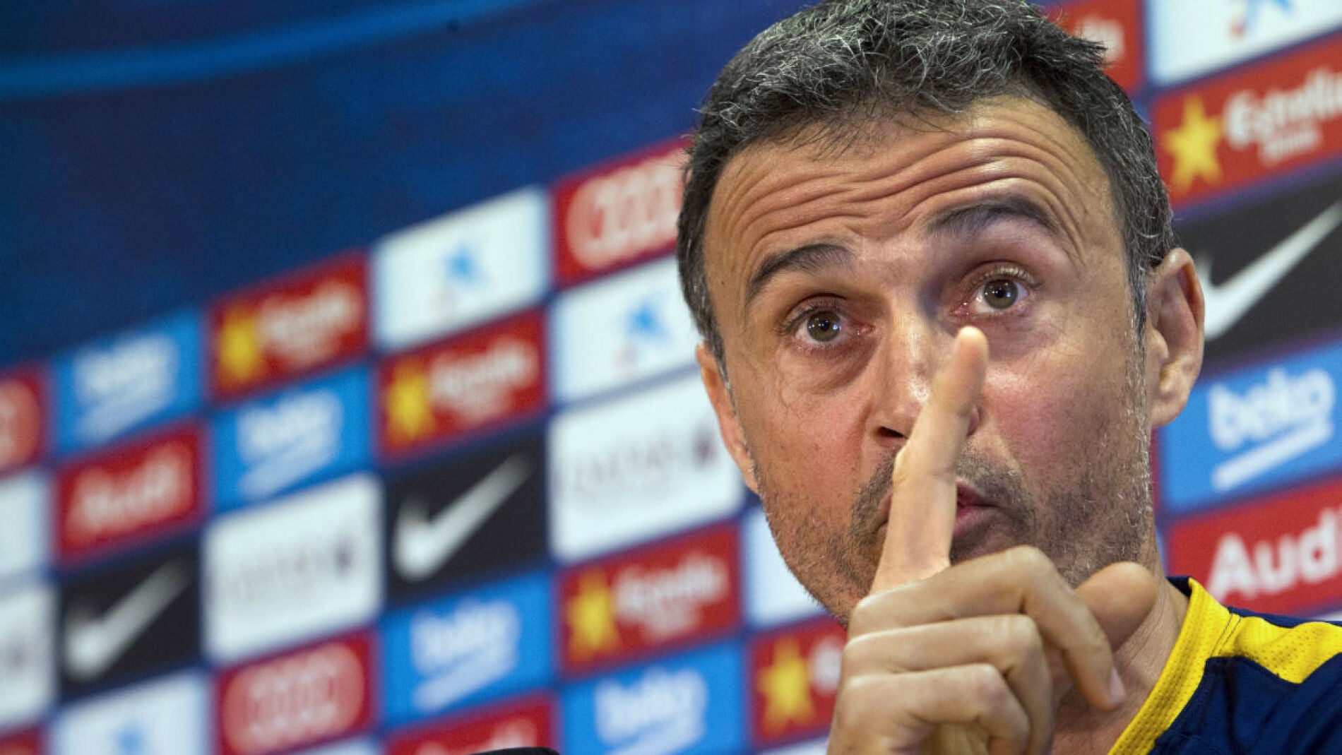 Luis Enrique, en rueda de prensa