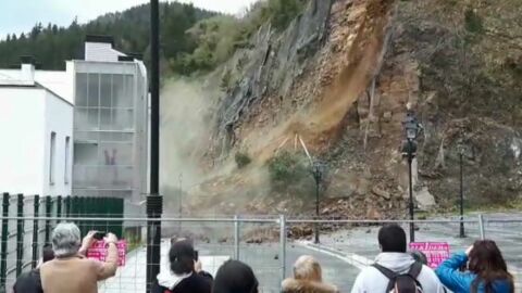 Derrumbe en Ondarroa