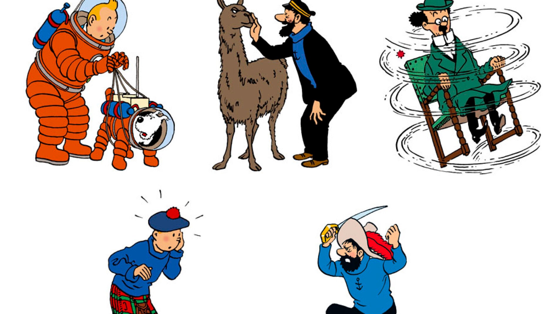 Personajes de Tint&iacute;n