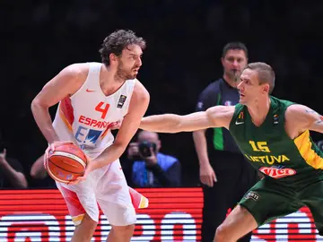 Gasol, en un partido del Eurobasket 2015 Gasol, en un partido del Eurobasket 2015